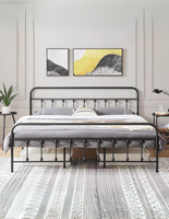 Base De Cama Acero Reforzada King Size Diseño Elegante