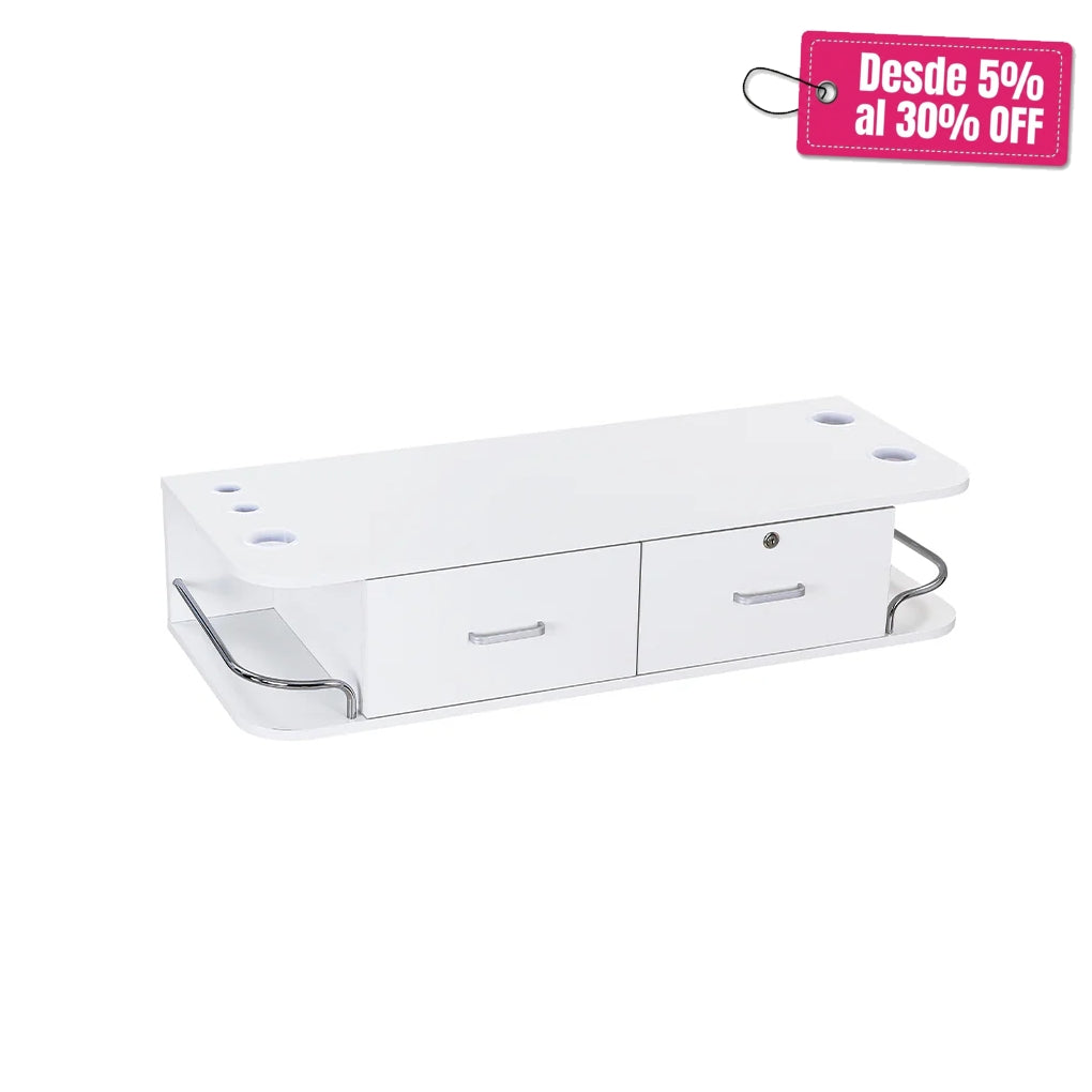 Estación Barberia Salón De Belleza Blanca