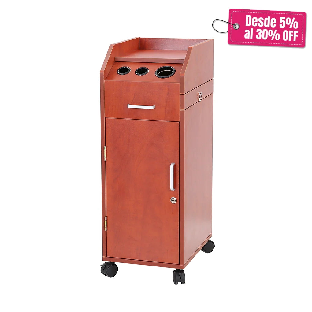 Carrito Auxiliar de Barbería Sicilia Café