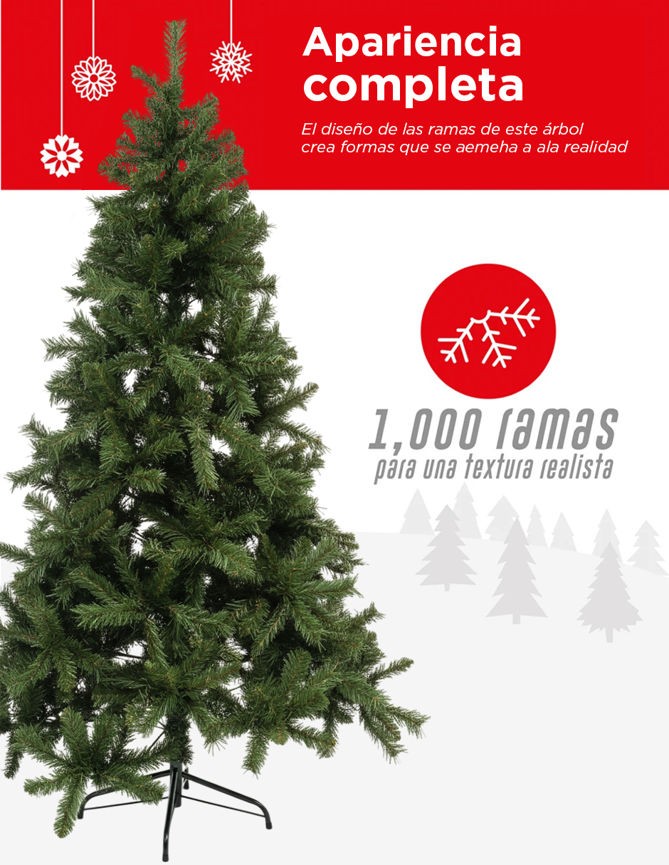 Árbol Navideño Artificial 180 cm Premium
