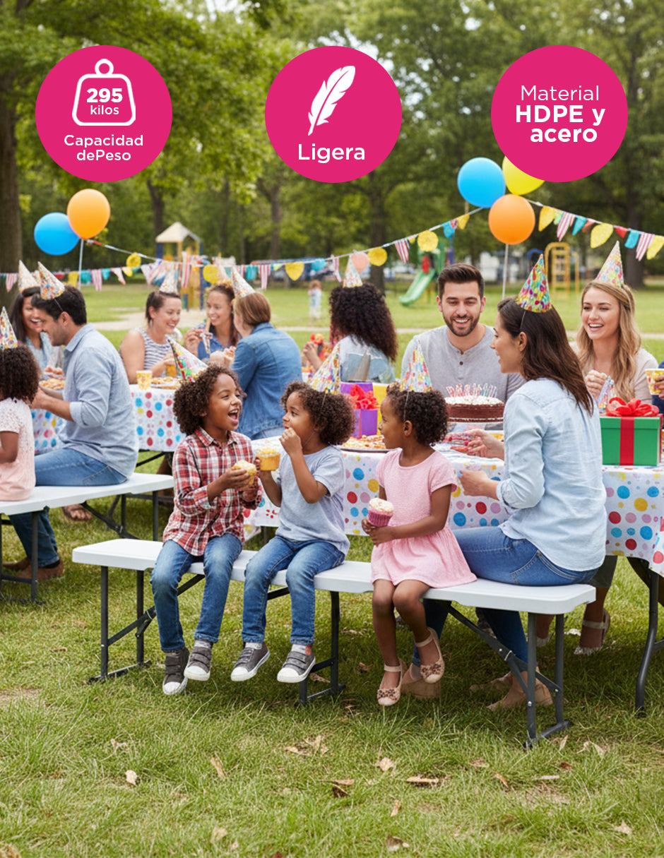 Set 2 Bancas Plegables