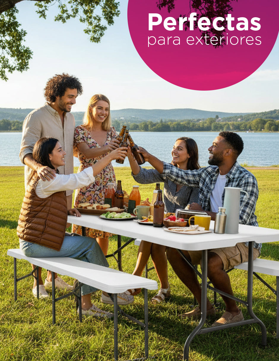 Set 2 Bancas Plegables