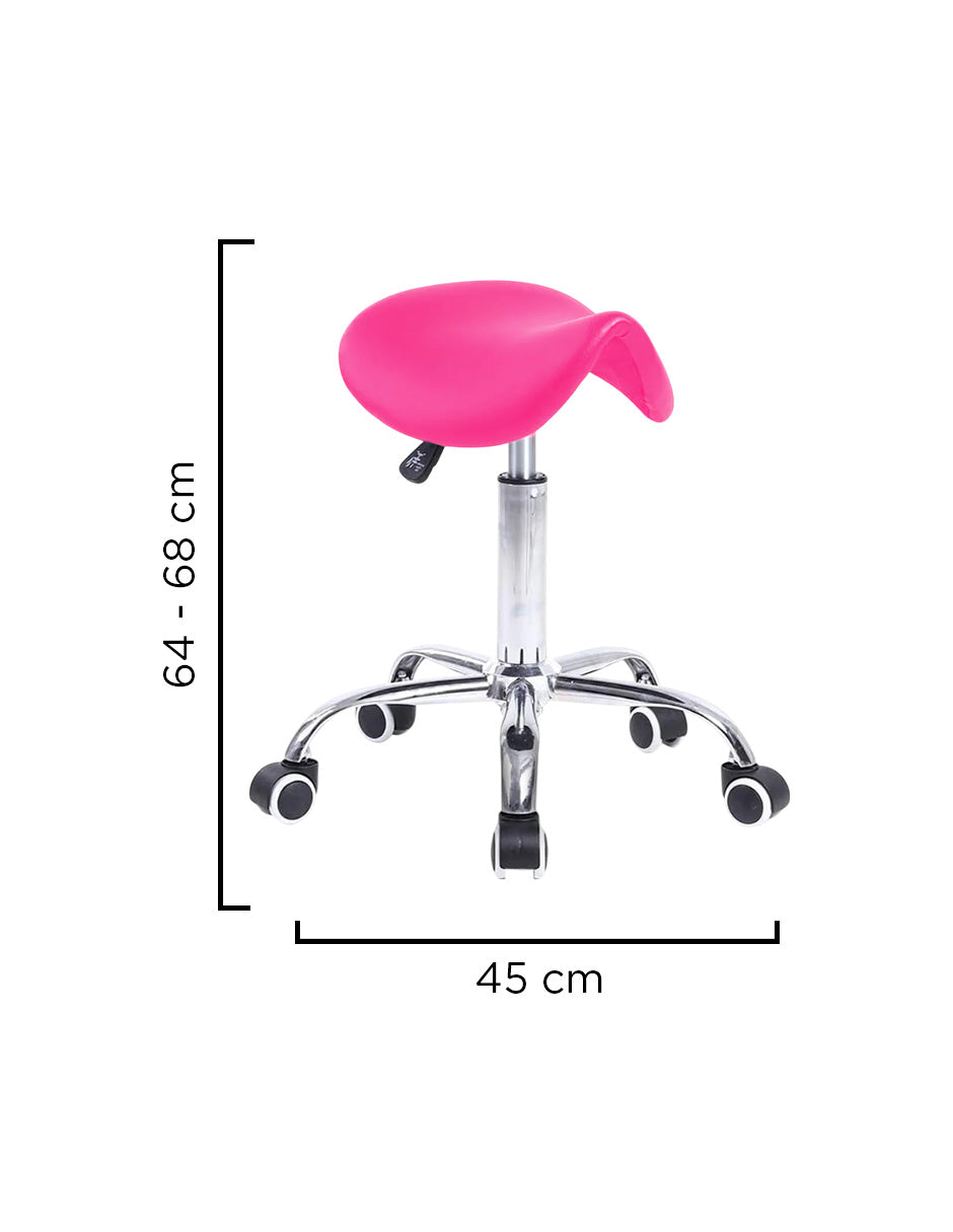 Banco Ask Taburete Ovalado Rosa