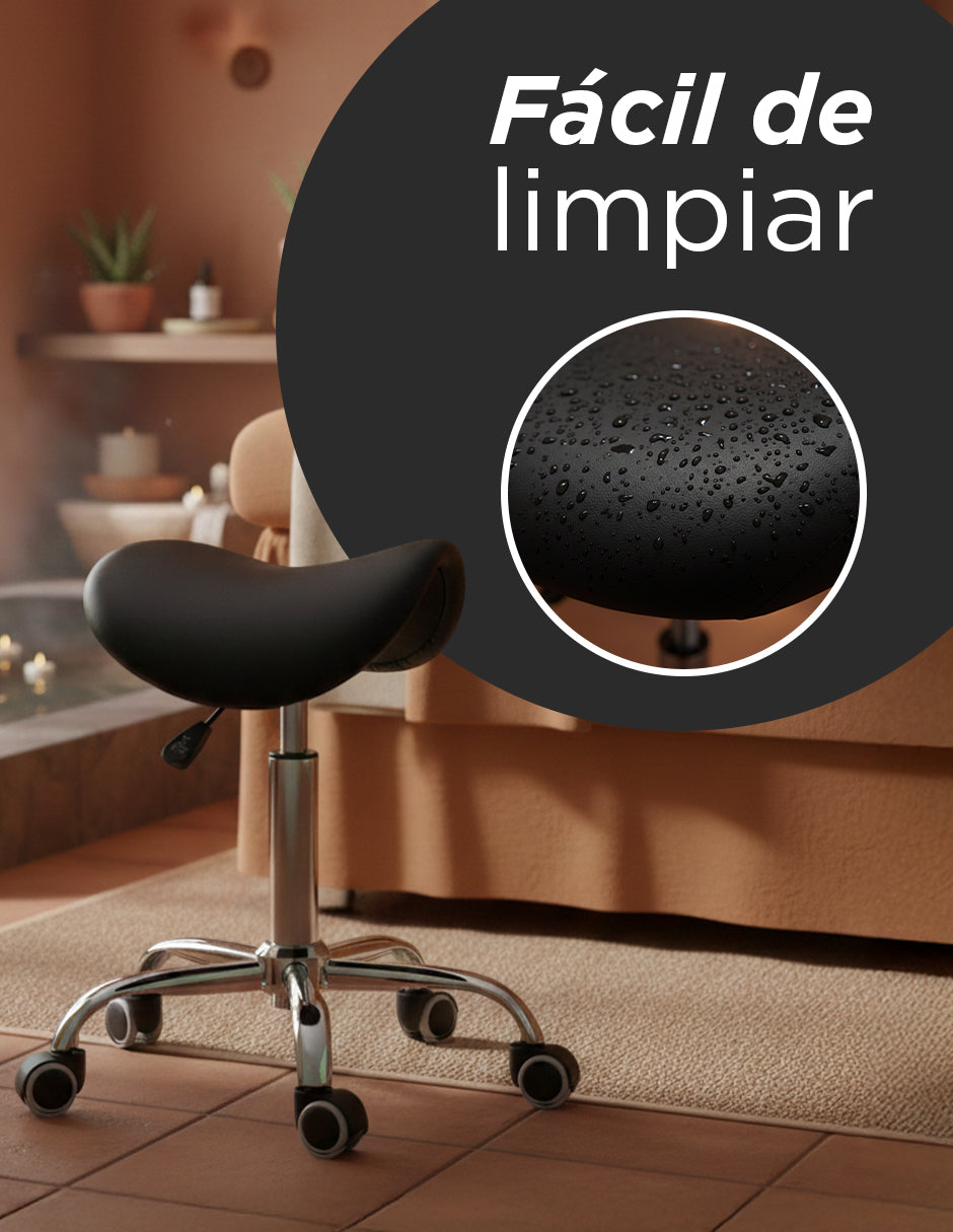 Banco  Ask Taburete ovalado negro