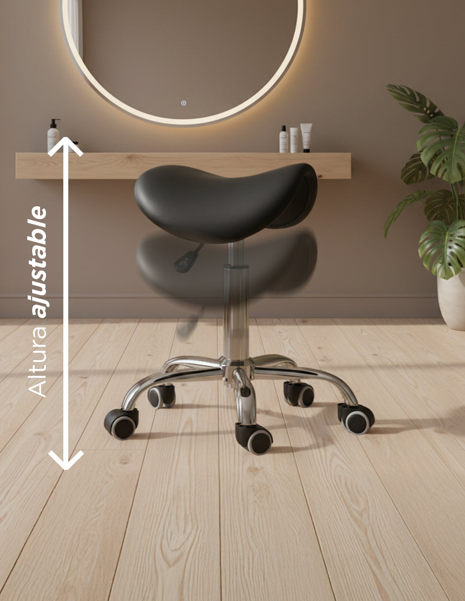 Banco  Ask Taburete ovalado negro