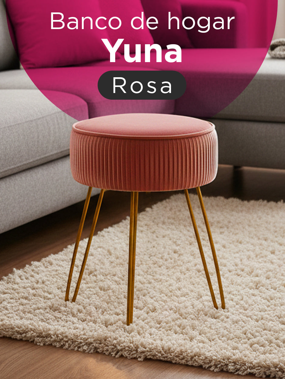 Banco De Hogar Spa Belleza Yuna Rosa