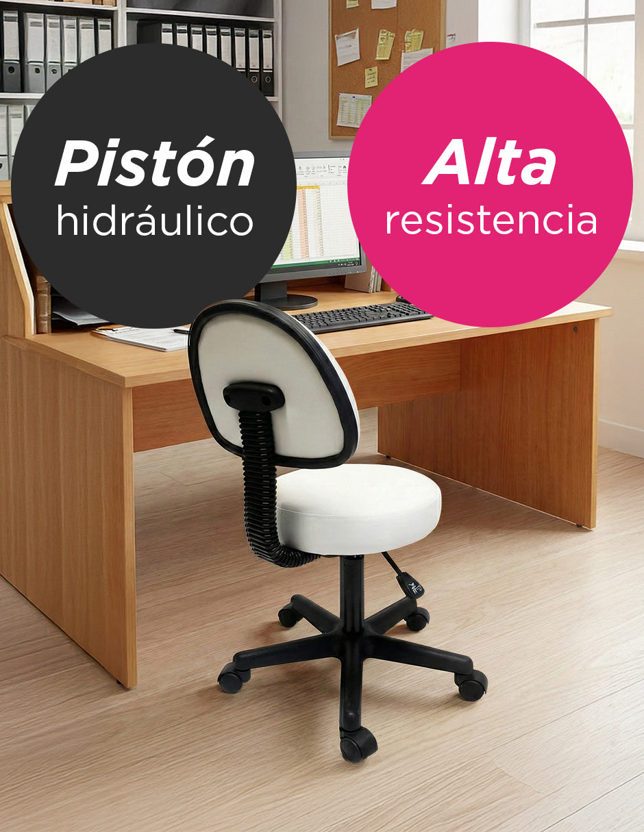 Banco con Respaldo Blanco