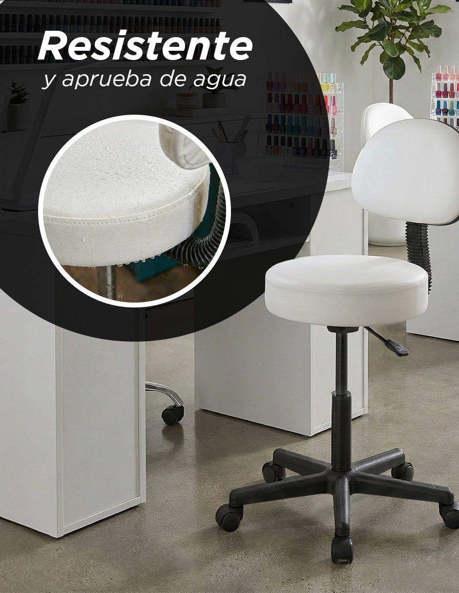 Banco con Respaldo Blanco