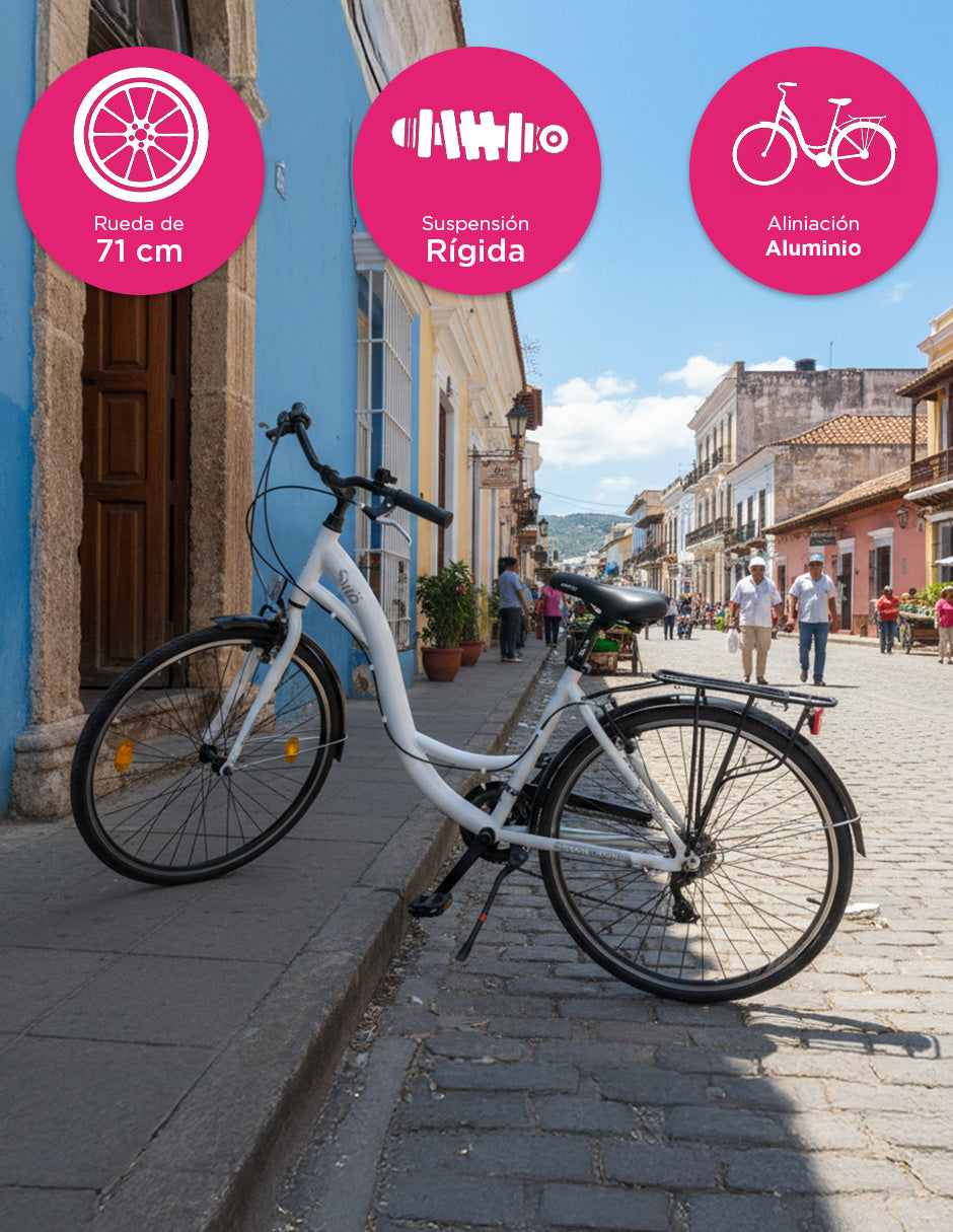 Bicicleta Ciudad Syra Blanco.