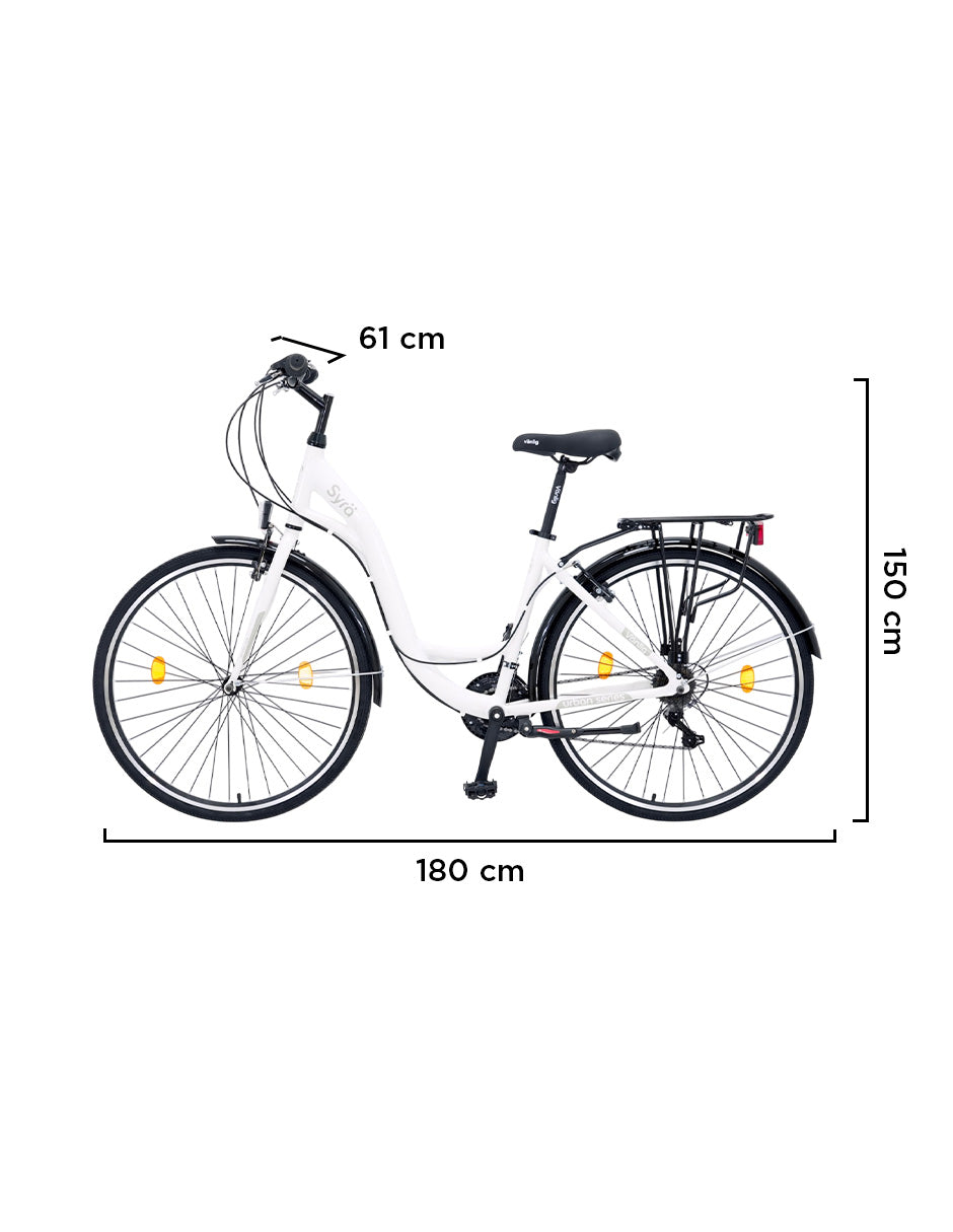 Bicicleta Ciudad Syra Blanco.