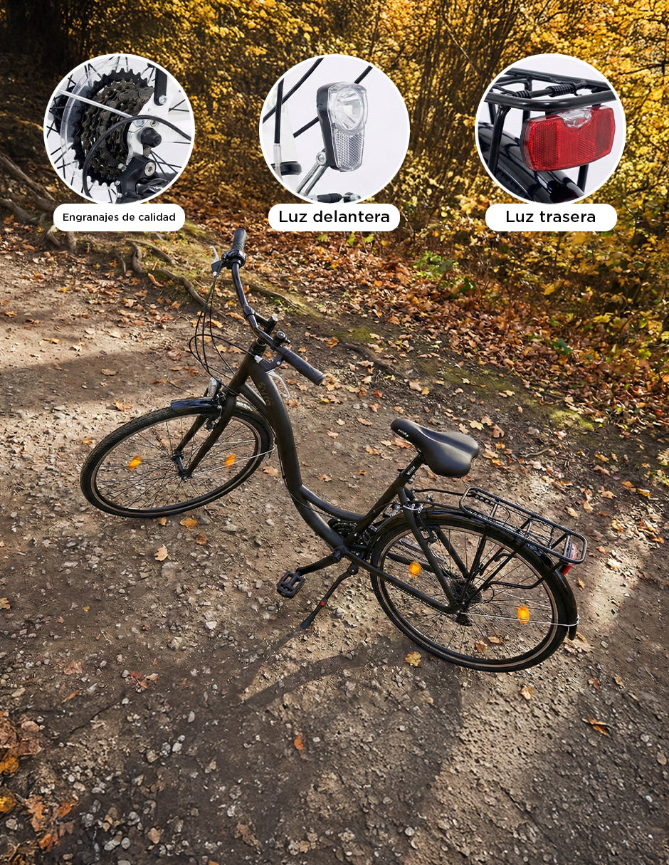 Bicicleta Ciudad Syra Negro