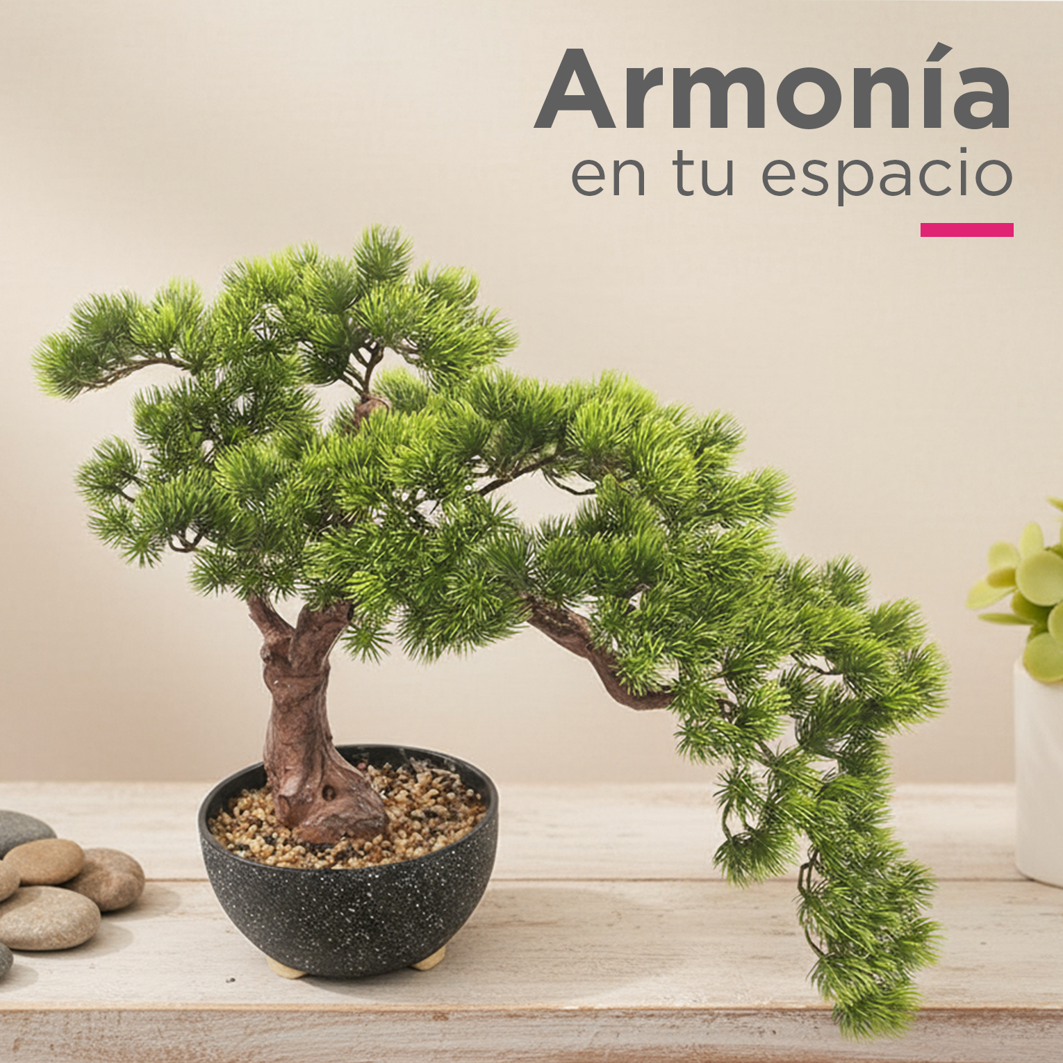 Bonsai Artificial 50cm Planta de Decoración