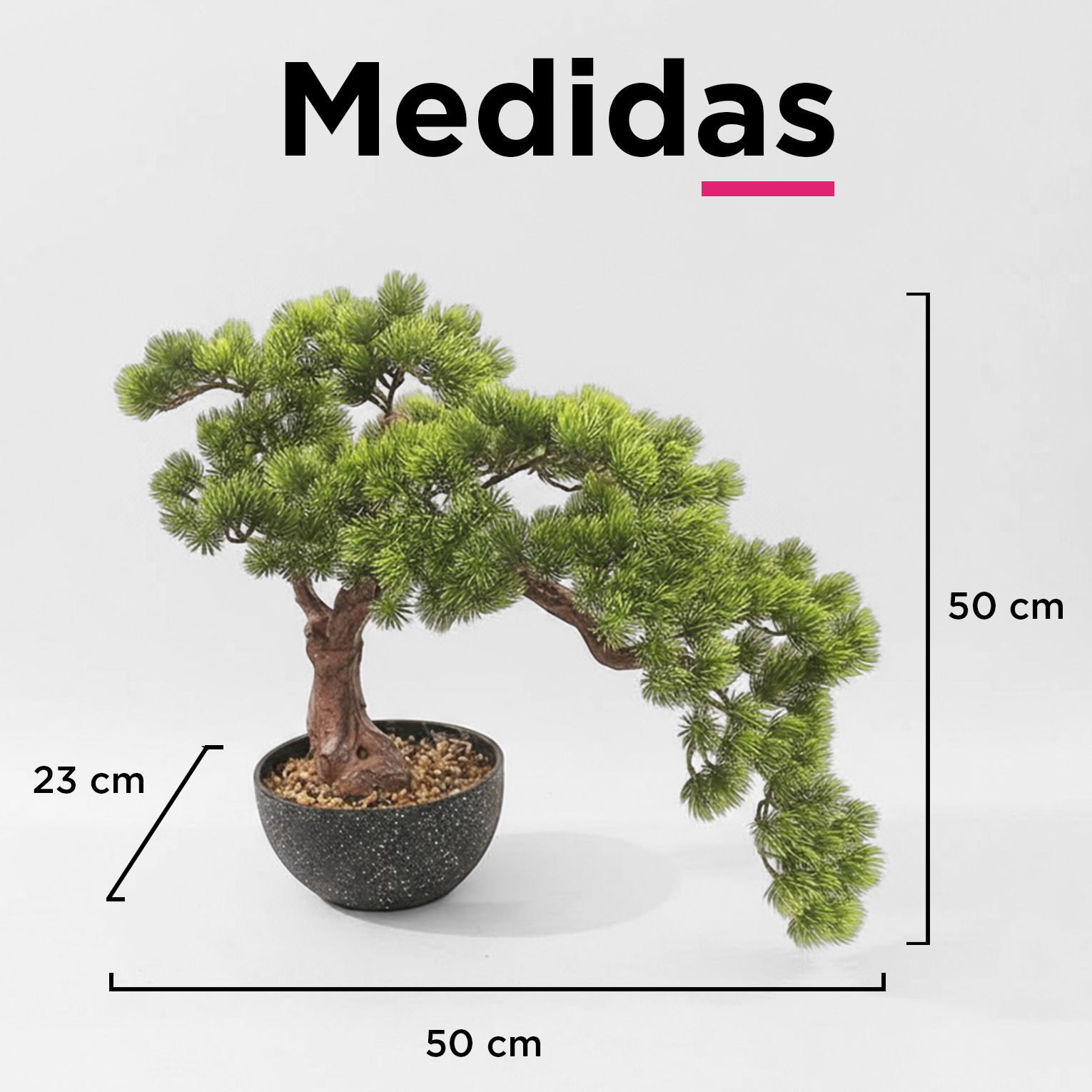 Bonsai Artificial 50cm Planta de Decoración