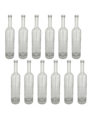 Botellas de Vidrio 750ml John Gabe (12 Pzs) - Ideal para Mezcal, Destilados y Aceites Gourmet