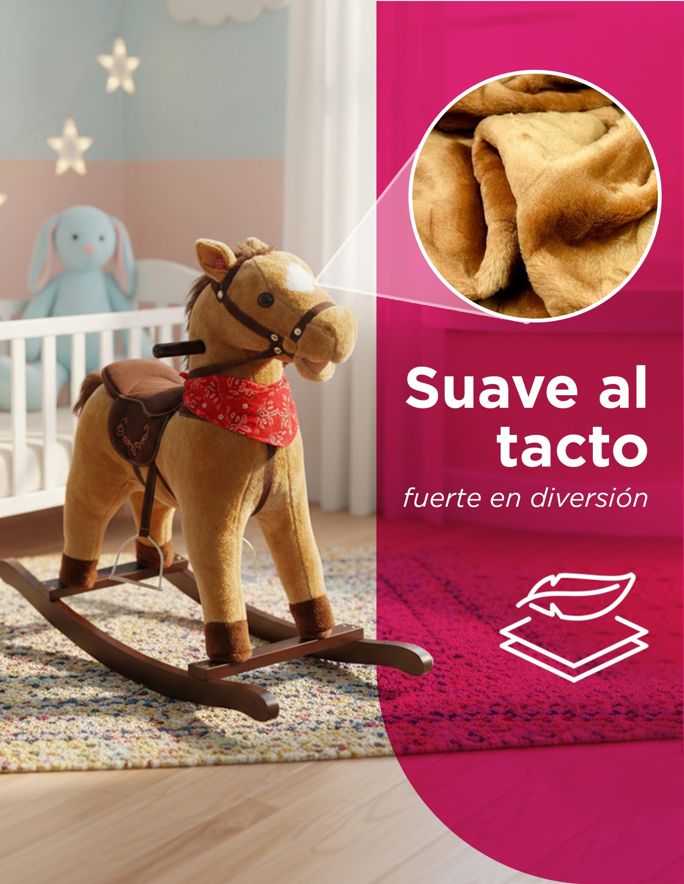 Caballito Montable Mecedora Con Efectos sonido Reales