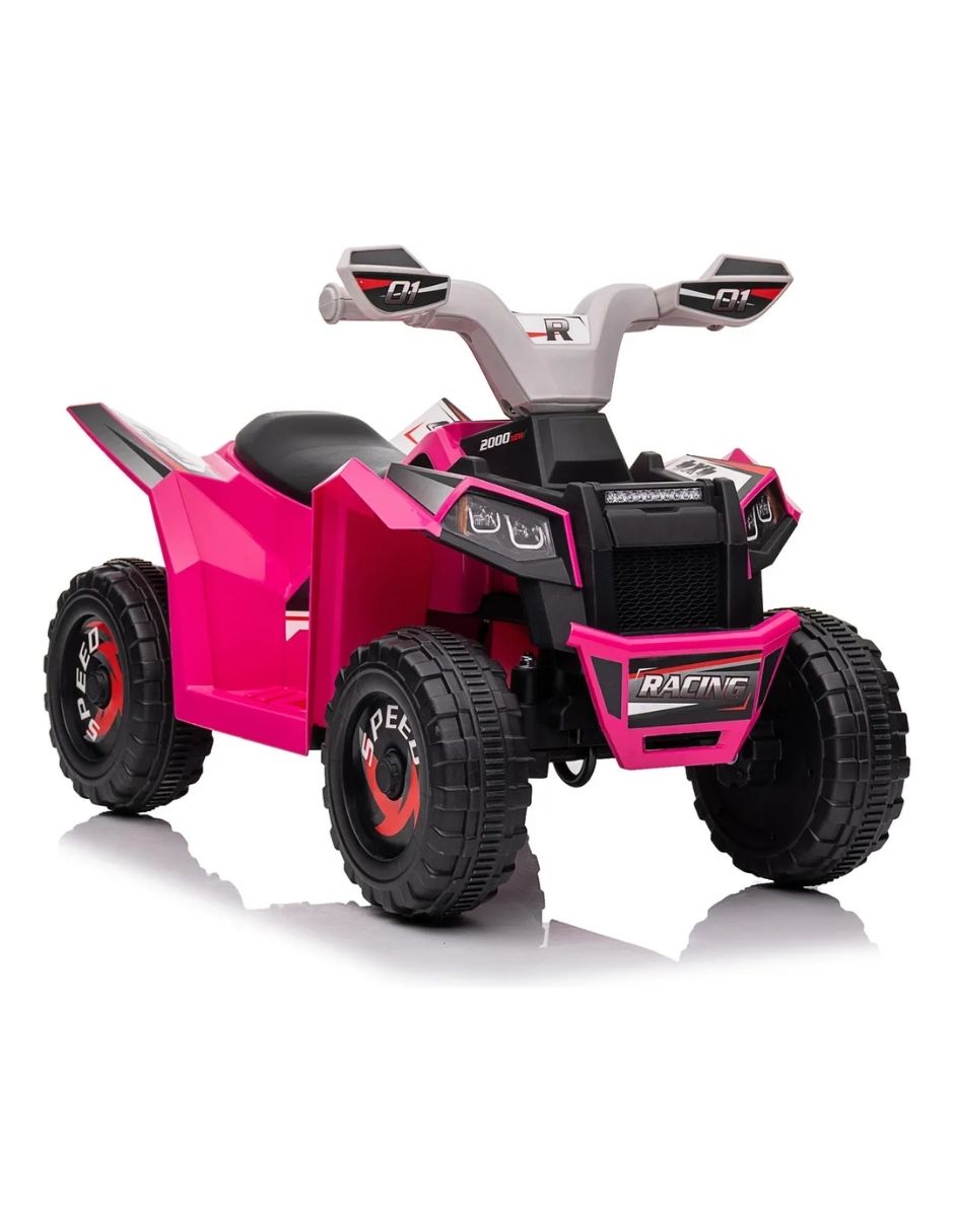 Cuatrimoto Mini Moto Eléctrica Montable Infantil Recargable Rosa