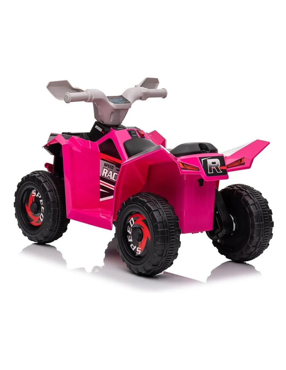 Cuatrimoto Mini Moto Eléctrica Montable Infantil Recargable Rosa