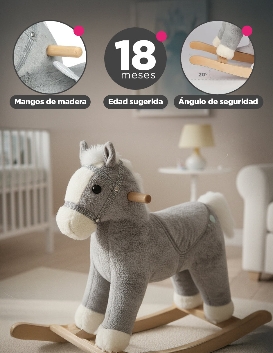 Caballito Balancín Silveron Gris