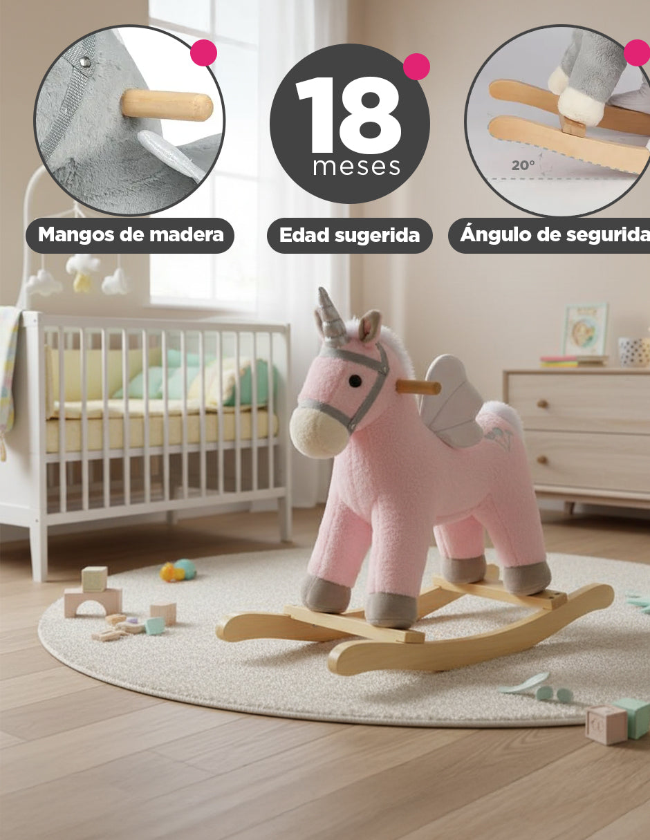 Caballito Balancín Unyra Rosa