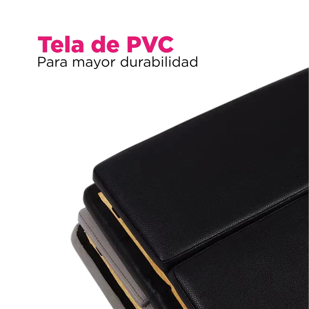 Cajón Multifuncional Plegable para Pilates Reformer Vanlig® en Piel PVC con Esponja de Alta Densidad Negro