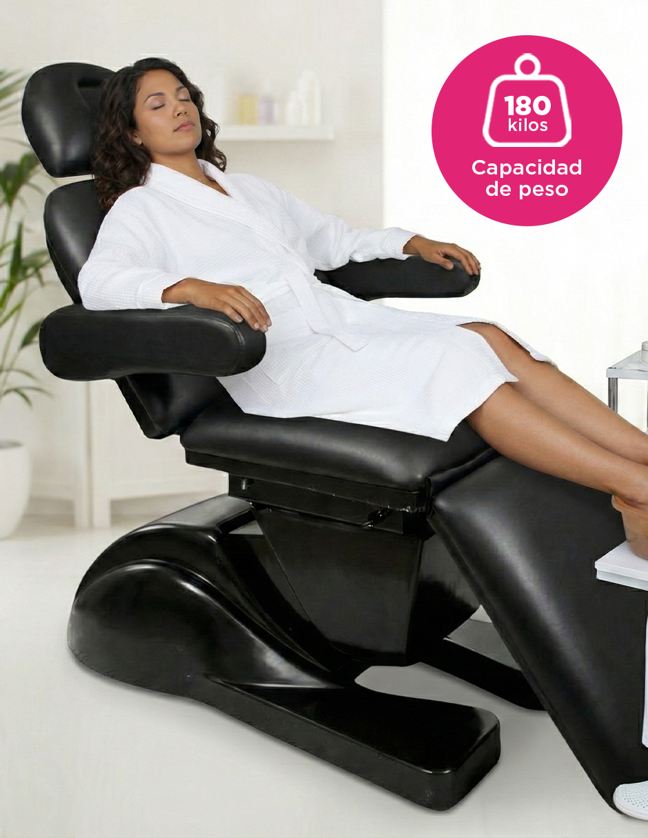 Cama Eléctrica Libano Para Masaje Spa Consultorio Color Negro