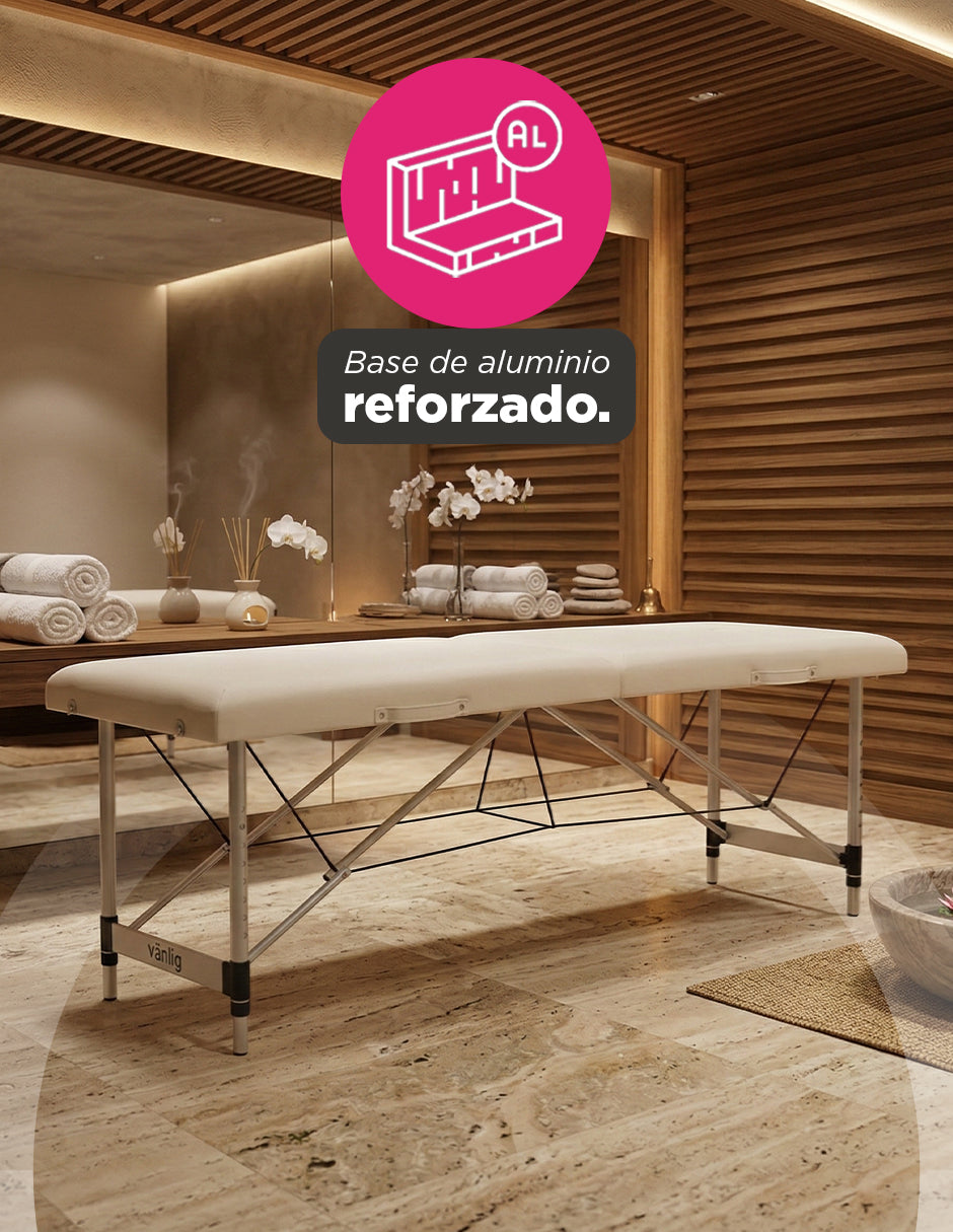 Cama de Masaje Portátil de Aluminio Agra Blanca – Camilla Plegable Profesional Vanlig