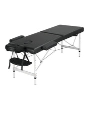 Cama de Masaje Portátil de Aluminio Pataya Negra – Camilla Plegable Ligera para Spa y Tatuajes Vanlig