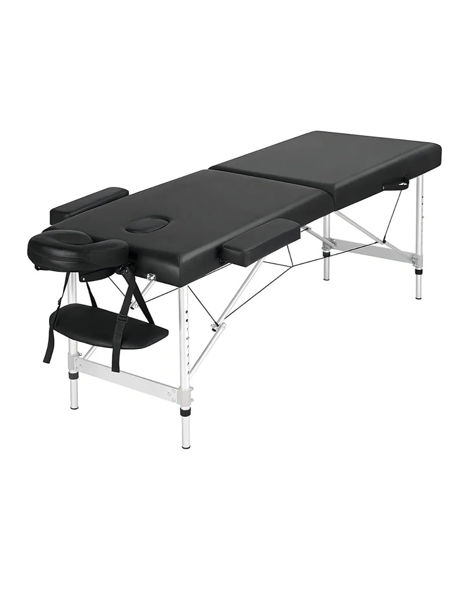 Cama de Masaje Portátil de Aluminio Pataya Negra – Camilla Plegable Ligera para Spa y Tatuajes Vanlig