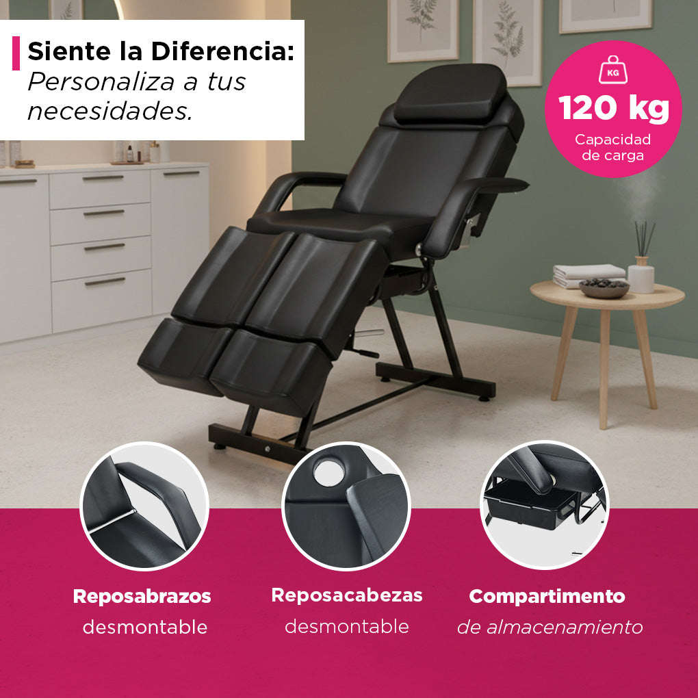 Camilla Reclinable Profesional Masaje Spa Tatuaje Estética