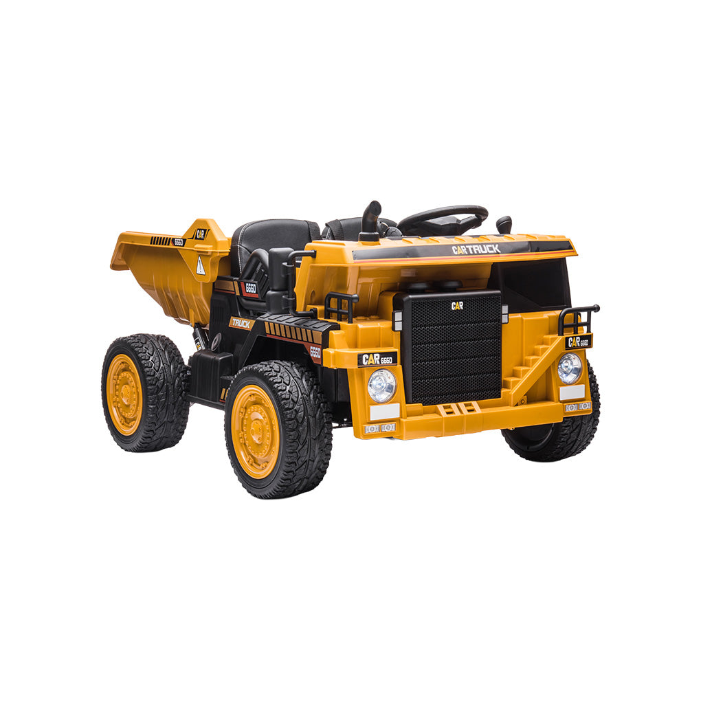 Camión Montable Maxicarga Amarillo Eléctrico Con Batería