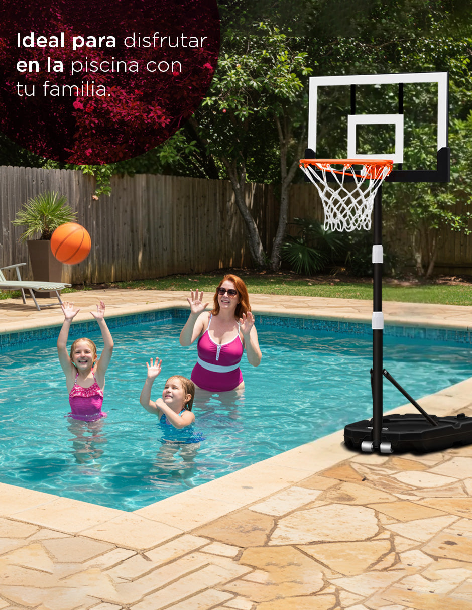 Canasta Basquetbol Baloncesto Altura 1 A 2.2 M Niños y Adultos