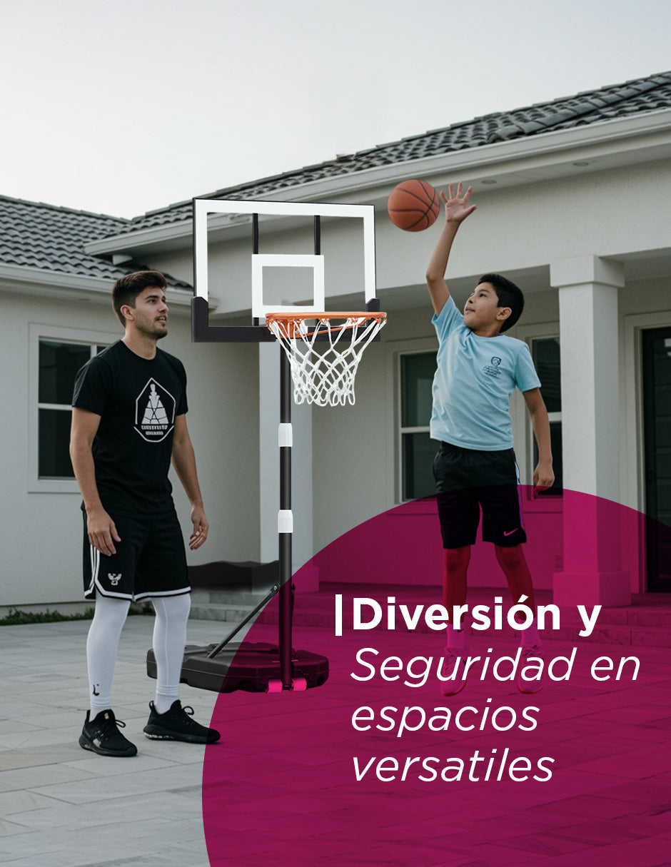 Canasta Basquetbol Baloncesto Altura 1 A 2.2 M Niños y Adultos