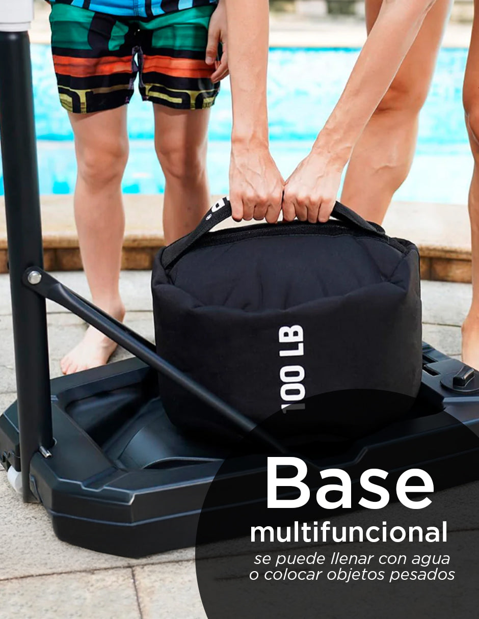 Canasta de Basquetbol Infantil Ajustable Vänlig S018 - Tablero Portátil de Exterior para Niños con Base Rellenable