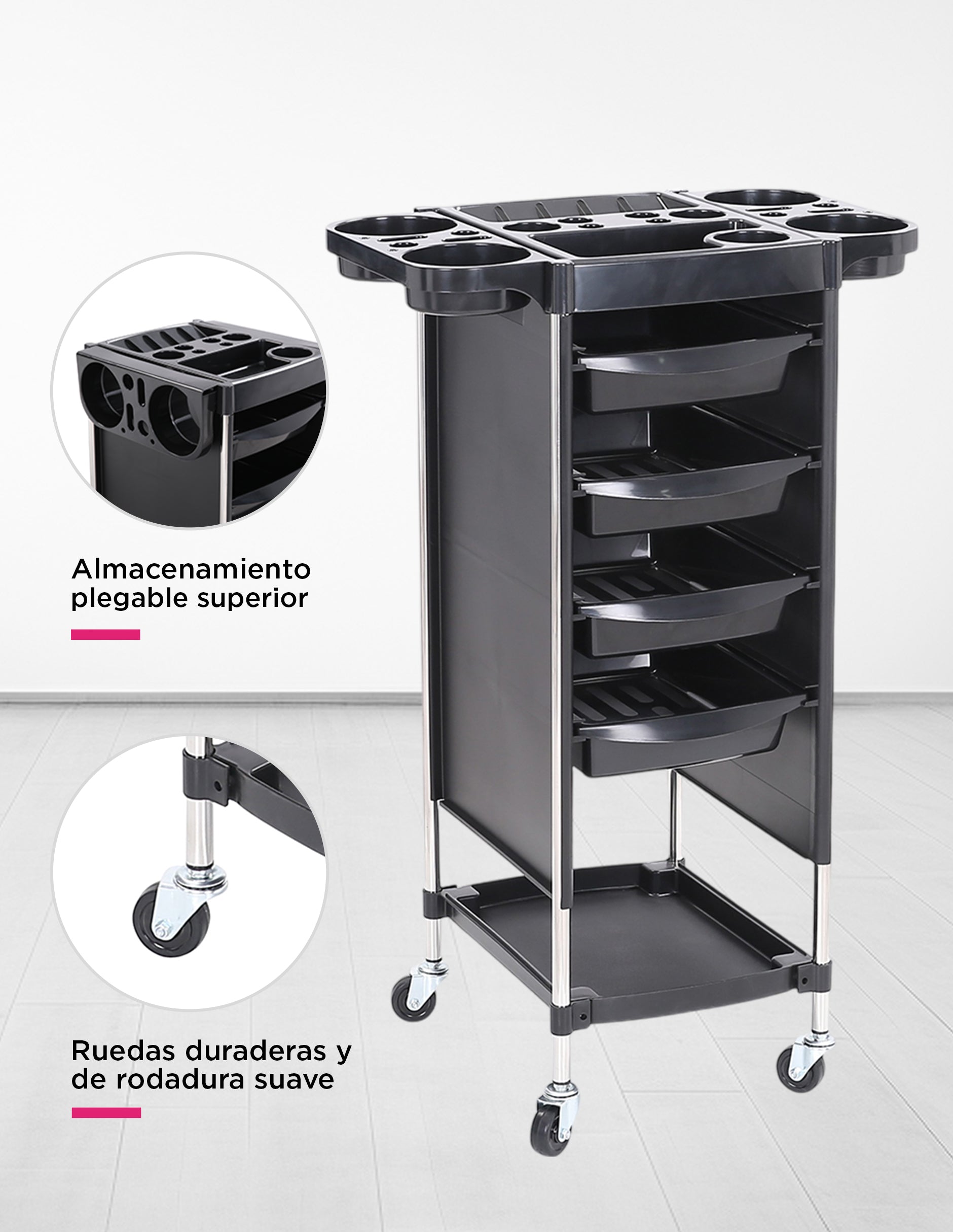 Carrito Auxiliar Organizador Estética Pisa