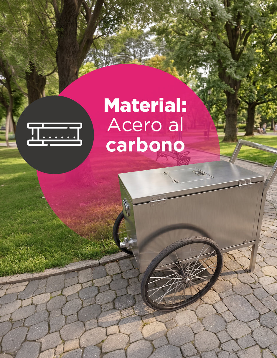 Carrito De Paletas De Hielo Eira Gris