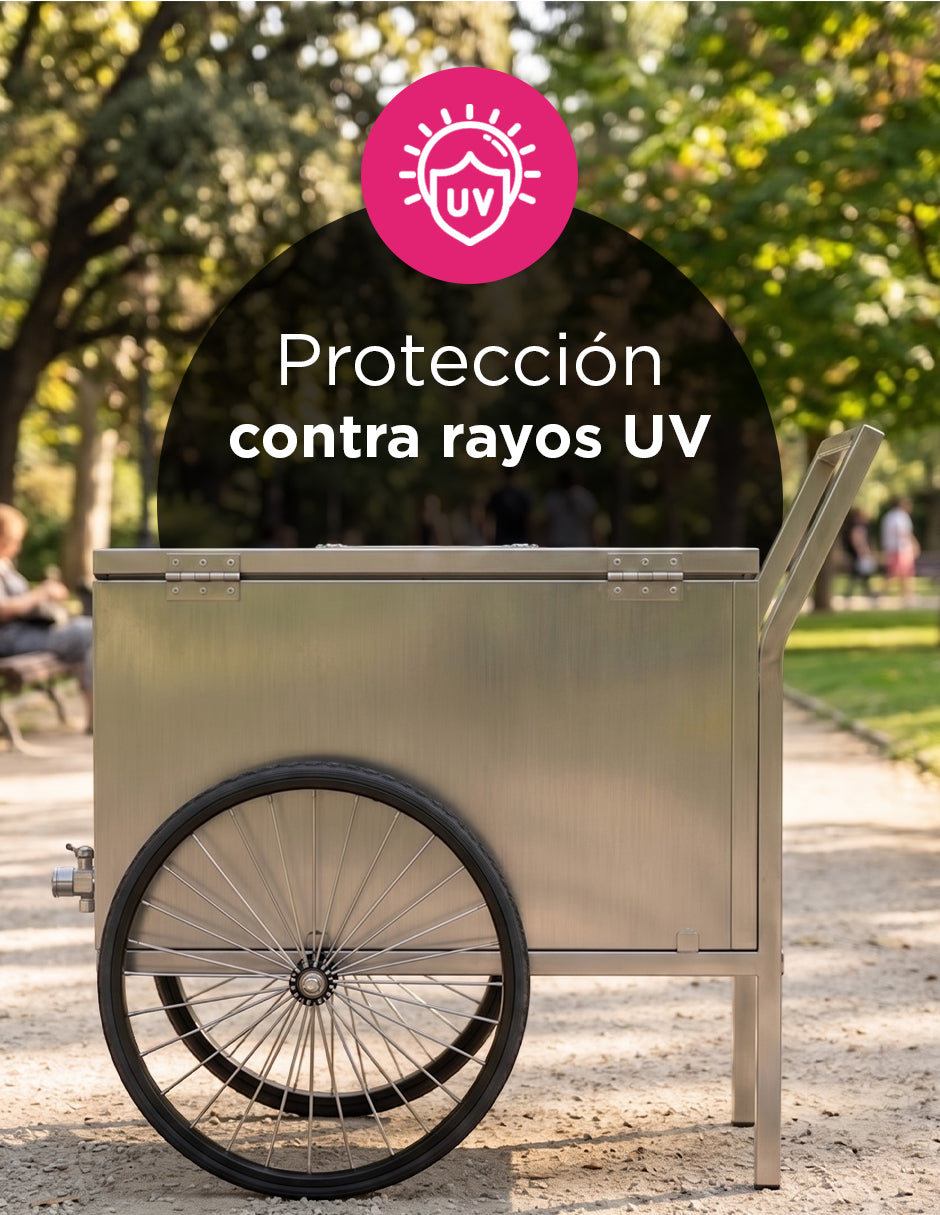 Carrito De Paletas De Hielo Eira Gris