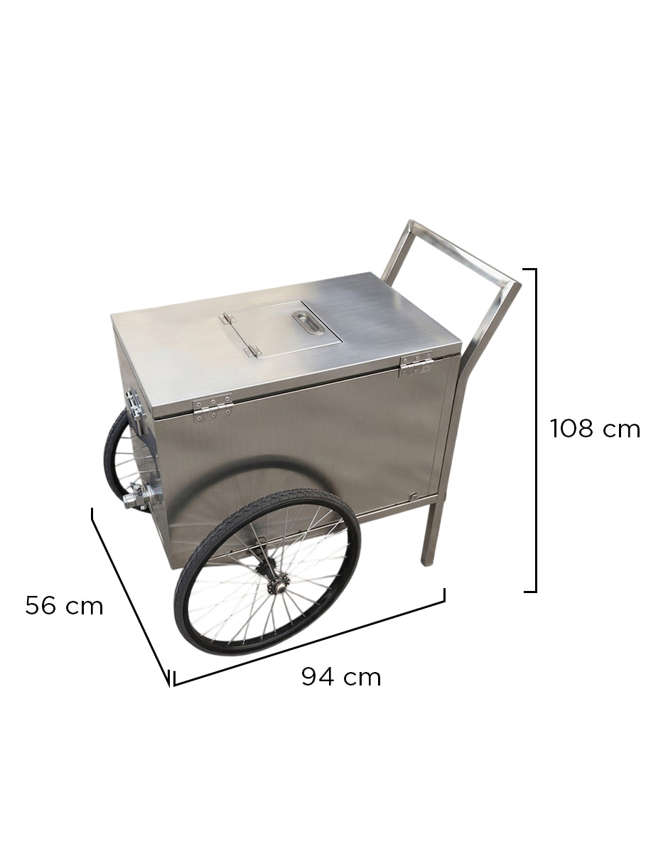 Carrito De Paletas De Hielo Eira Gris