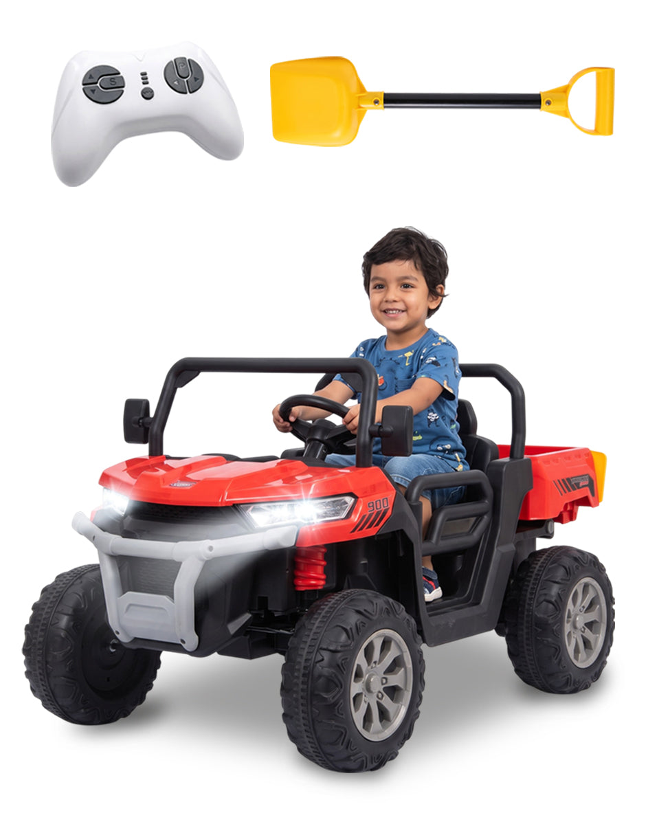 Carrito Eléctrico Infantil Safari 12V Doble Asiento Safari Rojo Vanlig