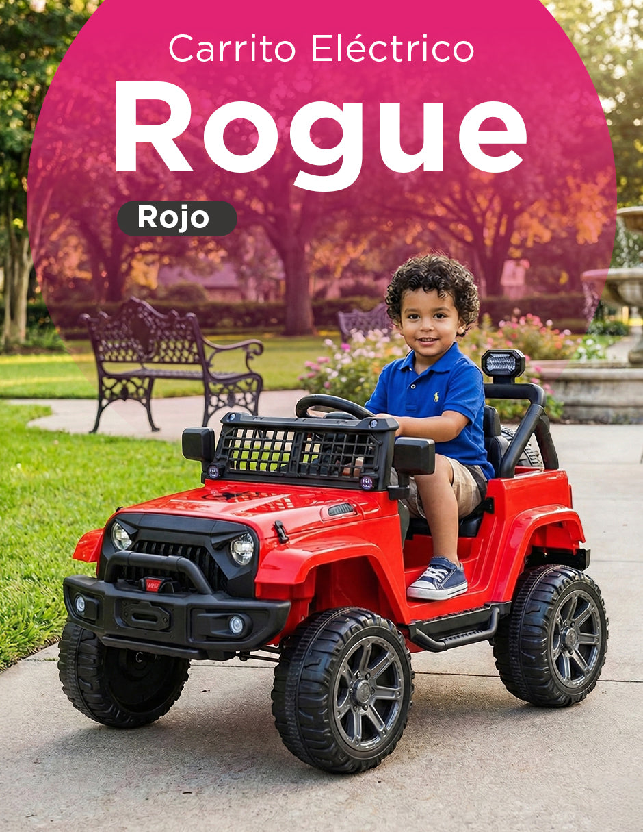 Carrito Eléctrico Montable Todo Terreno Racing Rogue Mp3 Rojo