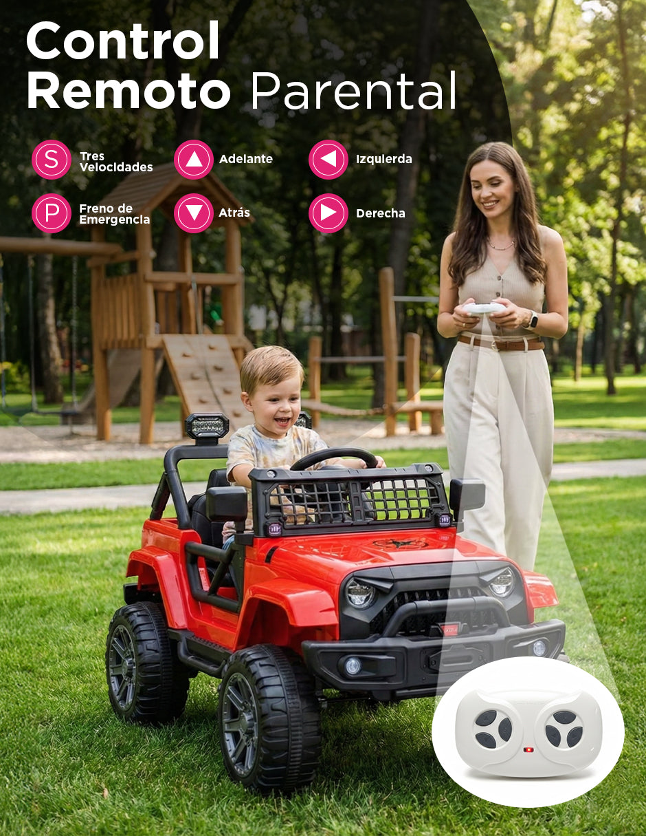 Carrito Eléctrico Montable Todo Terreno Racing Rogue Mp3 Rojo