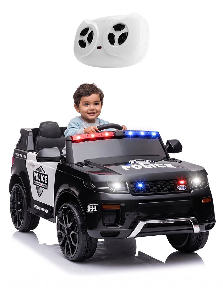 Carrito Eléctrico Patrulla de Policía Infantil 6V Vanlig