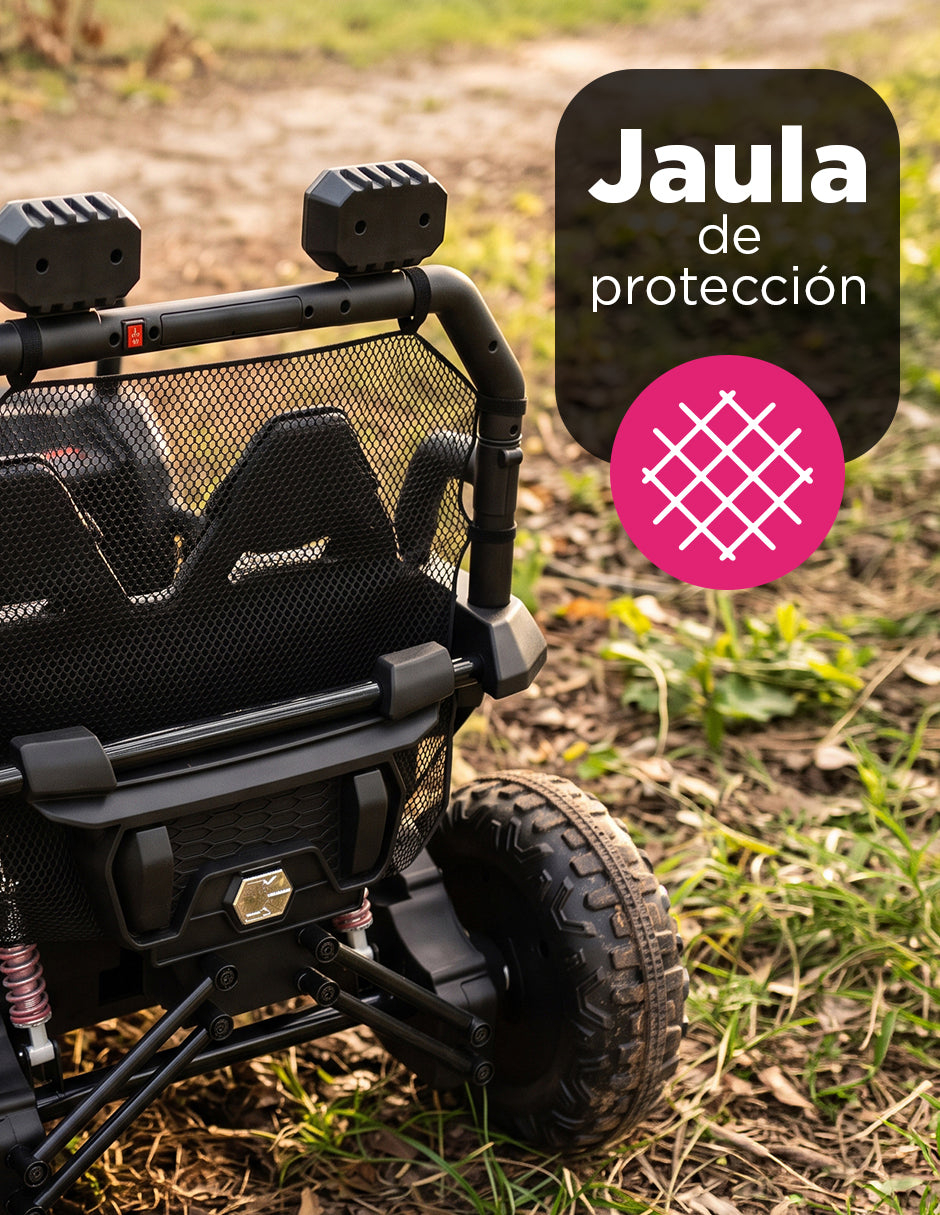 Carro Eléctrico Camioneta Montable Infantil Control Remoto Explora Negro