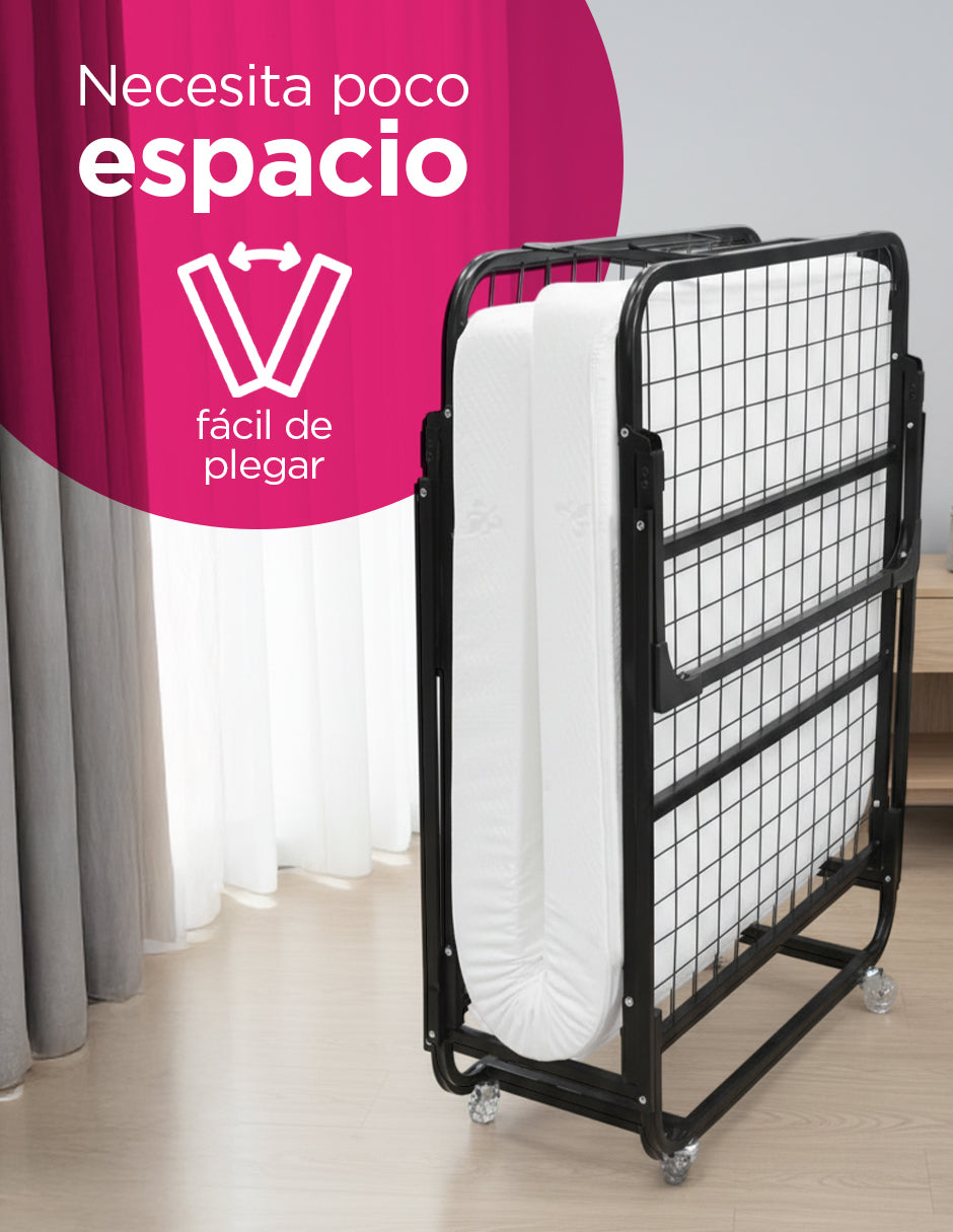 Catre Portátil Plegable Con Colchón
