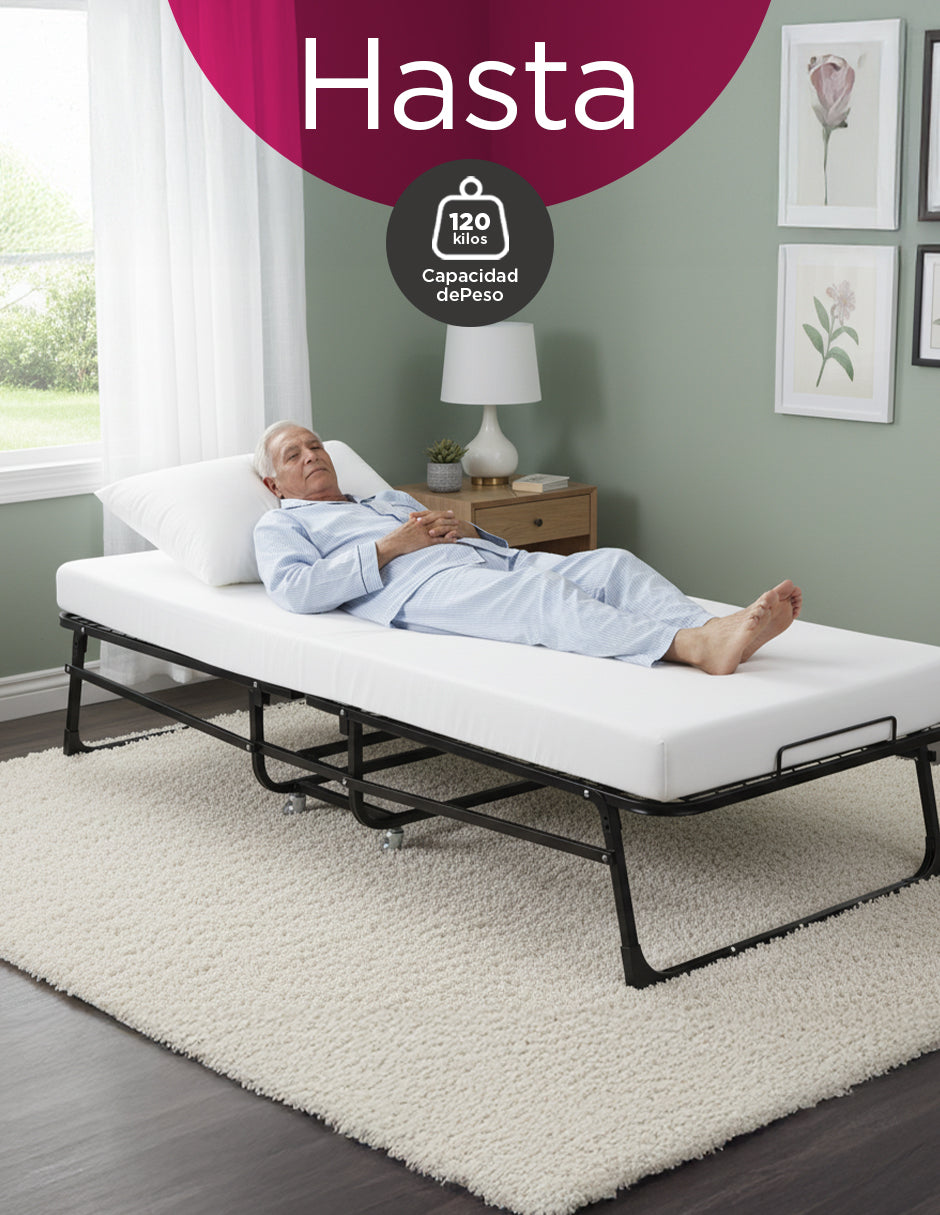 Catre Portátil Plegable Con Colchón