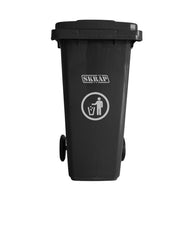 Contenedor De Basura 120L Negro