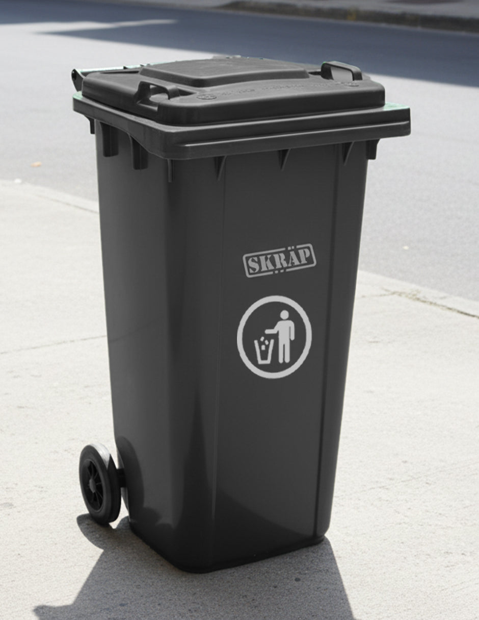 Contenedor De Basura 120L Negro