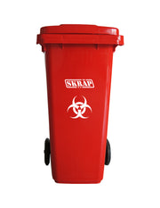 Contenedor De Basura 120L Rojo