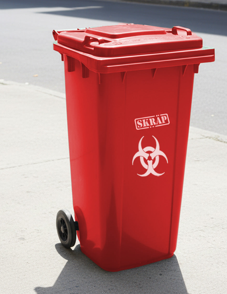 Contenedor De Basura 120L Rojo