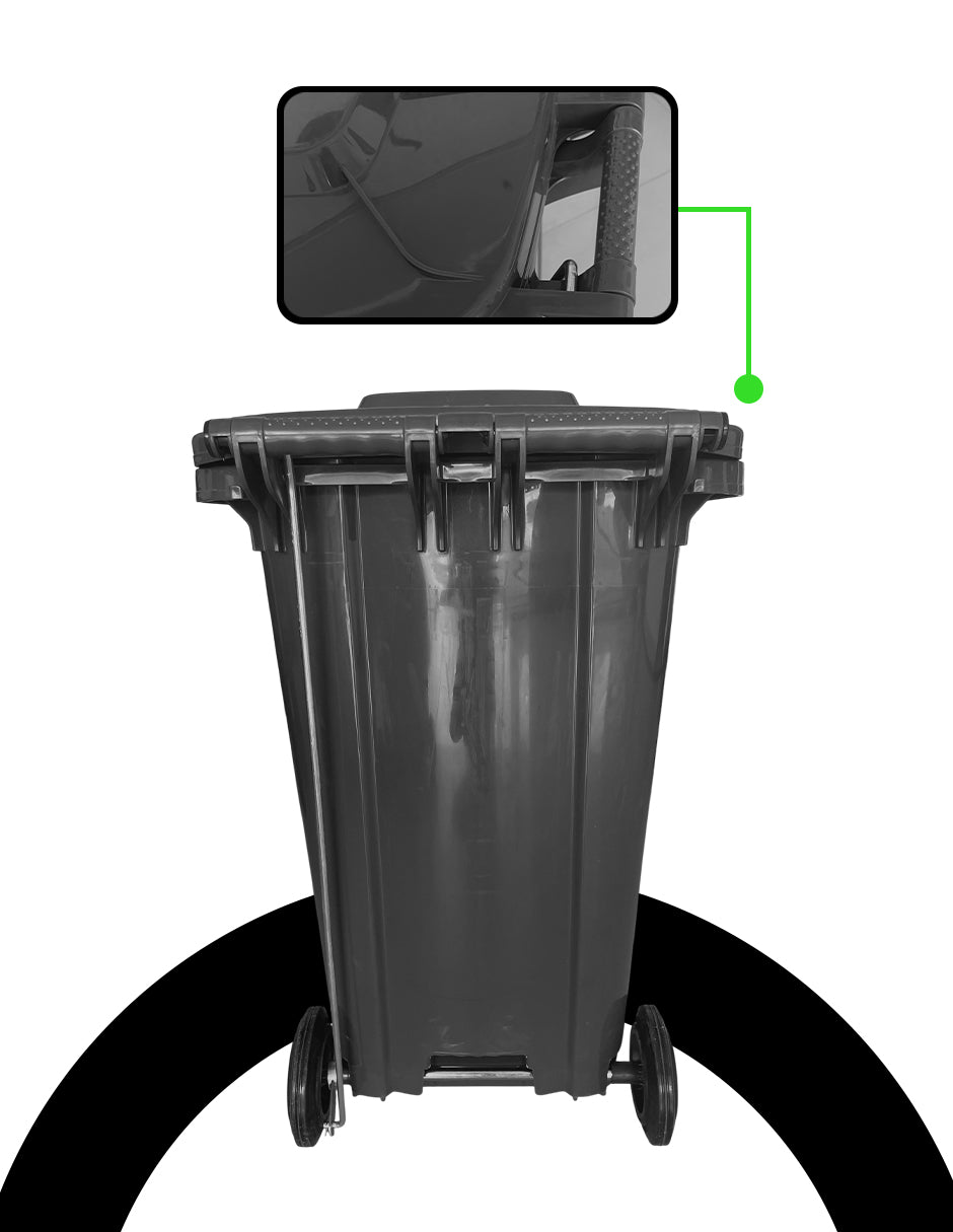 Contenedor De Basura 240L Negro