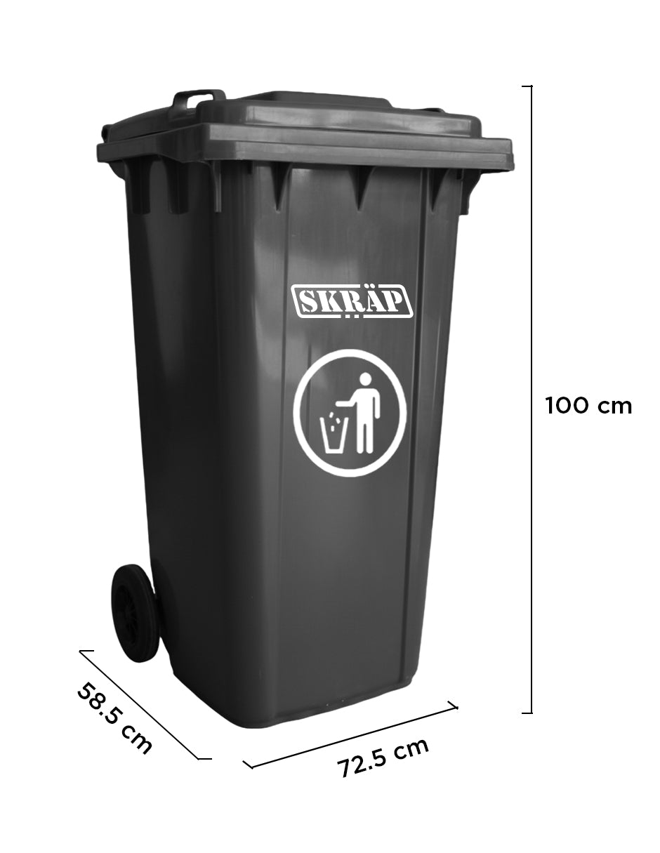 Contenedor De Basura 240L Negro